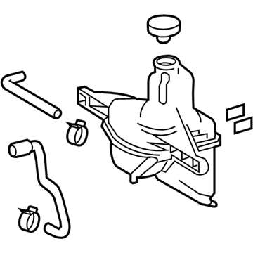 Lexus 16470-38092 Reserve Tank Assembly, R