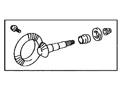 Lexus 41201-59255 Final Gear Kit, Differential, Front