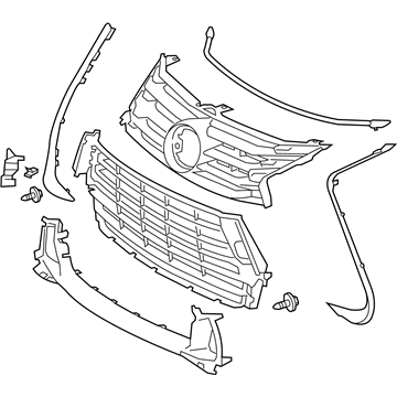 Lexus 53101-30870 Grille Sub-Assy, Radiator