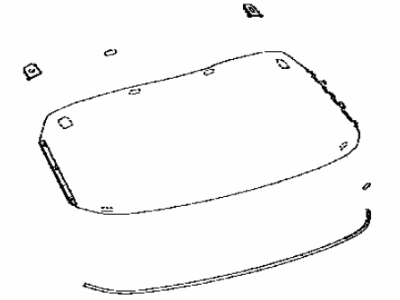 Lexus 68105-48500 Glass Sub-Assy, Back