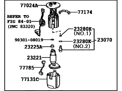 Lexus 77020-35151 Tube Assy, Fuel Suction W/Pump & Gage