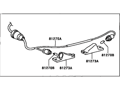 Lexus 81270-48011 Lamp Assy, License Plate