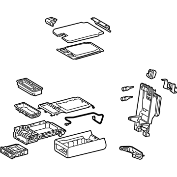 Lexus 72830-30L40-C0 Rear Seat Armrest Assembly, Center