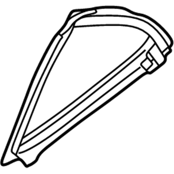 Lexus 68188-76010 WEATHERSTRIP, Rear Door