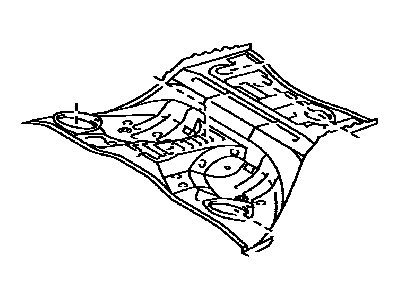 Lexus 58211-30350 Pan, Center Floor