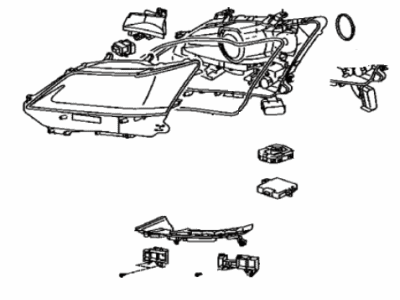 Lexus 81145-30L51 Headlamp Unit With Gas