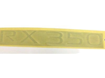 Lexus 75443-0E040 Back Door Name Plate, No.3