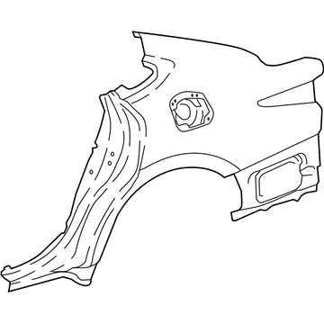 Lexus 61602-50110 Panel Sub-Assembly, Quarter