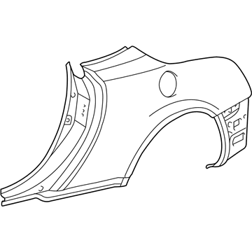 Lexus 61602-24910 Panel, Quarter, LH