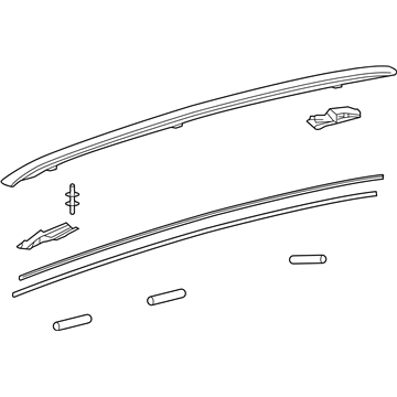 Lexus 63470-0E170 Rack Assy, Roof, LH