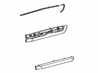 Lexus 75075-60100-C1 MOULDING Sub-Assembly, Rear Door