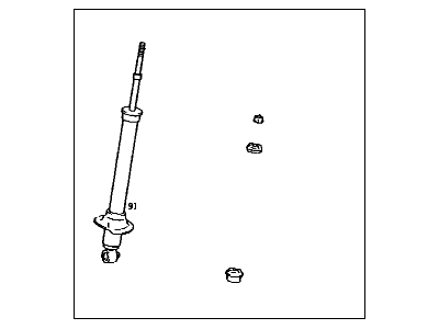 Lexus 48530-80286 ABSORBER Assembly, Shock