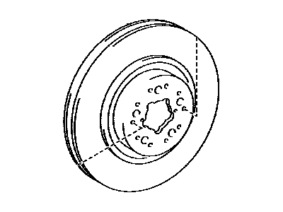 Lexus 42431-0W040 Disc, Rear