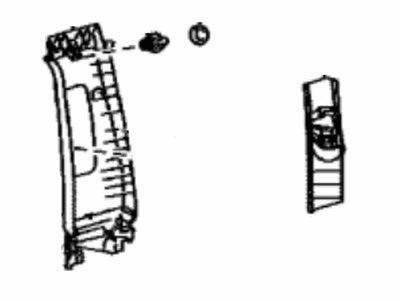 Lexus 62420-0E020-C0 GARNISH Assembly, Center Pillar