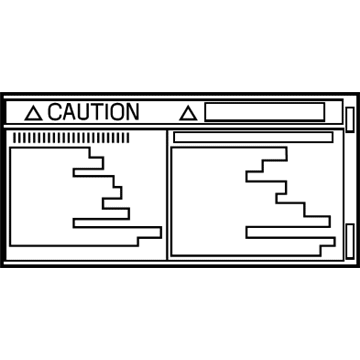 Lexus 74544-48020 Label, Tire Carrier