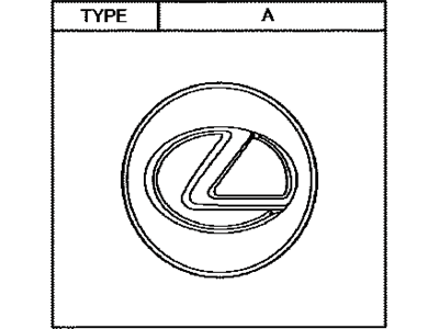 Lexus 42603-76030 Ornament Sub-Assy, Wheel Hub