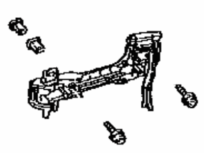 Lexus 69204-0E020 Frame Sub-Assy, Rear Door Outside Handle, LH