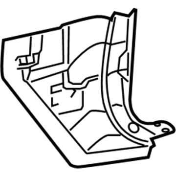 Lexus 62111-50070-A1 Board, COWL Side Trim