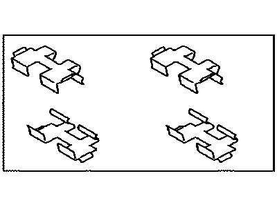 Lexus 04948-33030 Fitting Kit, Disc Brake, Rear